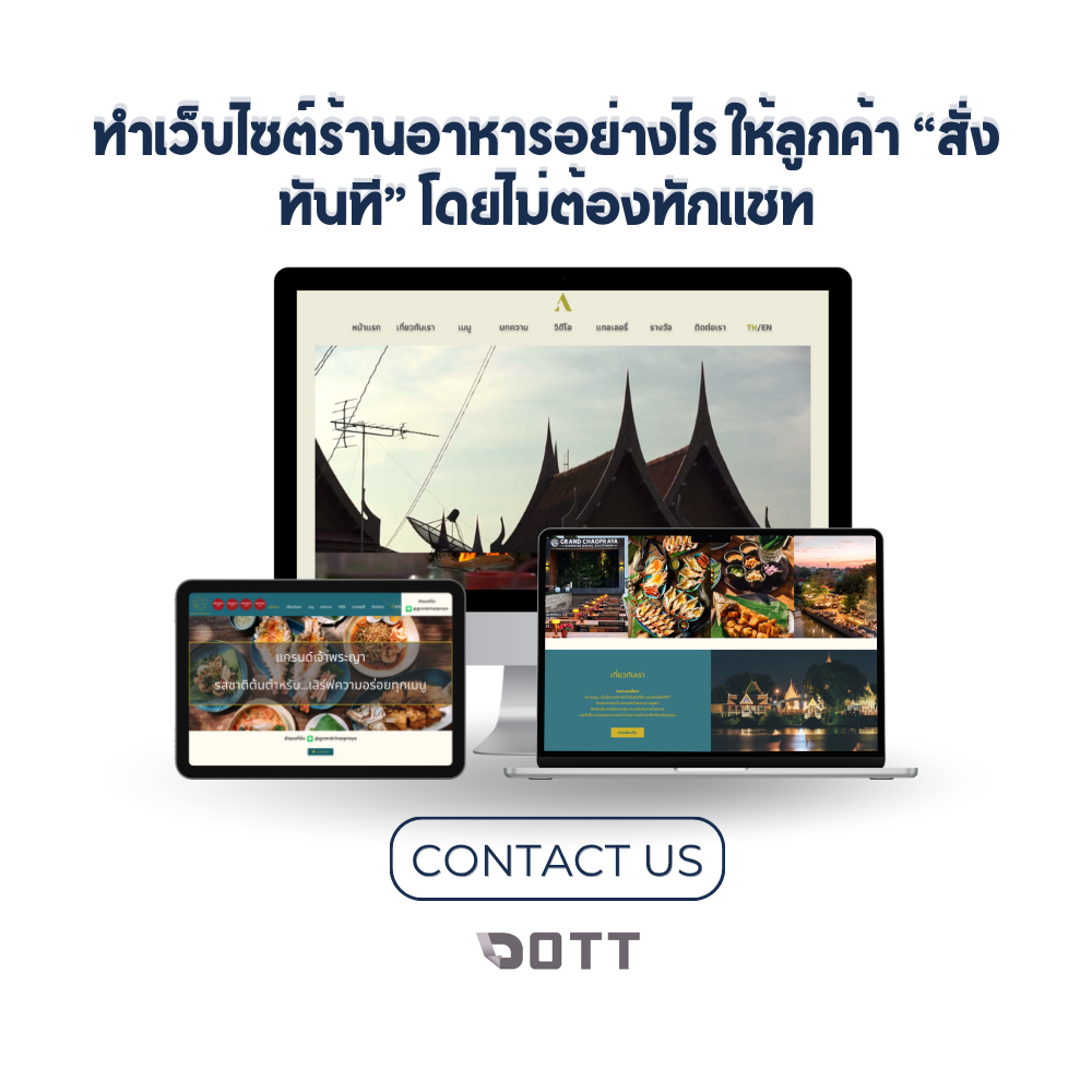 ทำเว็บไซต์ร้านอาหารอย่างไร ให้ลูกค้า “สั่งทันที” โดยไม่ต้องทักแชท